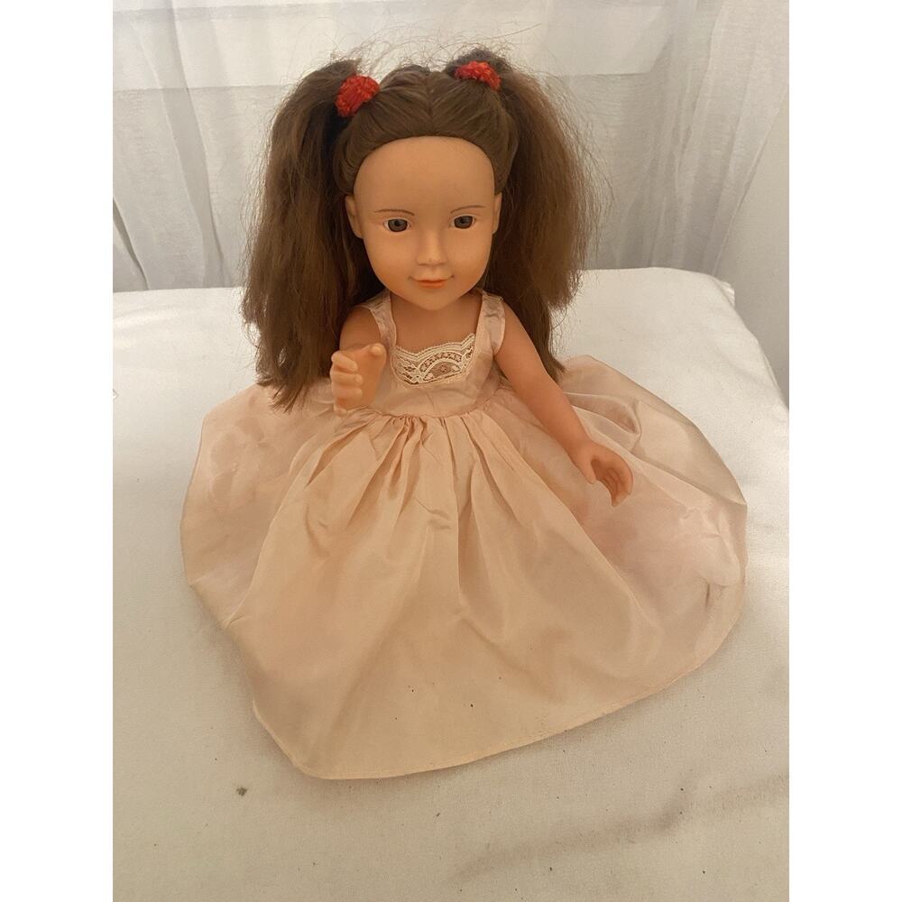 Fashion Doll Holly 2020 Brown Hair Eyes Dress Realistic Girl Thick Hair 16" READ